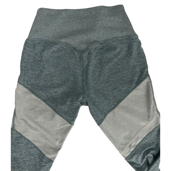 Alo Yoga Womens Gray Blue Colorblock High Waist Leggings Small Alosoft Stretch - Picture 4 of 5